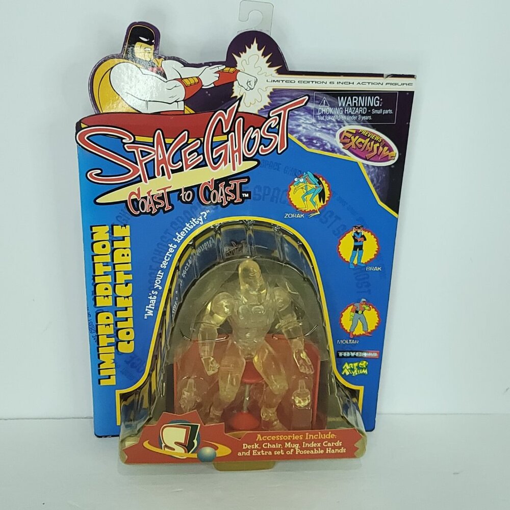 Space Ghost Coast to Coast Exclusive Clear Limited Edition Figure Art Asylum New